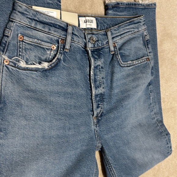 Agolde Riley Crop High Rise Straight jeans - Picture 5 of 5